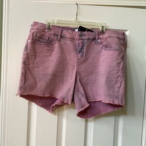 New Torrid Jean Shorts Mid-Length Distressed